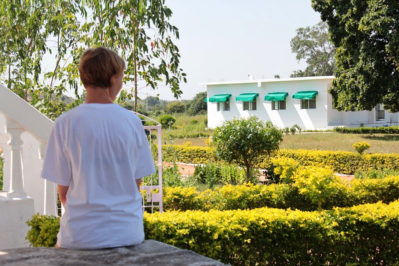 giardino dell'ashram yoga india